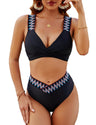 Women's Lace-up Split Swimsuit Bikini