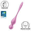 Satisfyer Love Birds 1 Connect App |Vibrating Kegel Balls | 78 Grams |Pelvic Floor Strengthening | G-Spot Stimulation| 12 Vibration Settings | Rechargeable Battery | Skin-Friendly Silicone (Pink)