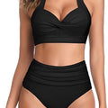 Split Bow Bikini Seaside Vacation Swimwear