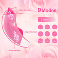 App Remote Control Wearable Panty Clitoral Vibrators, G Spot Butterfly Vibrators with 9 Vibration Massager, Waterproof Magnetic Charging Sex Toys for Women or Couples (Rose)