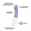 LELO Gigi 3 App-Controlled G-Spot Vibrator for Women with 8 Pleasure Settings, Female Vibrator, Sex Toy, Adult Toy (Powder Blue)