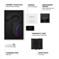 LELO Enigma Double Sonic Female Triple Stimulation Massager with Bluetooth App, 8 Pleasure Settings and 2 Extra Modes, Rabbit Sex Toy, Vaginal Vibrators, Black