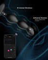 LOVENSE Gush 2 Automatic Male Masturbator,Penis Male Vibrator & Oscillation for Men+LOVENSE Ridge Vibrator Anal Beads Dildo Sex Toy