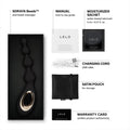 LELO Soraya Beads Vibrating Anal Beads Massager with Bow-Motion Technology and 8 Vibrating Patterns, Adult Anal Toys (Black)