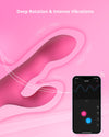 LOVENSE Solace Pro Automatic Male Masturbator, Thrusting Blowjob Machine + LOVENSE Nora Rabbit Vibrator, Pink Thrusting Vibrator Rabbit