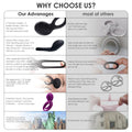 SVAKOM Penis Ring Vibrator Clitoral Vibrators 2 in 1 Male Ring for Couples Pleasure + SVAKOM Female Squirting Vibrators Clit G-Spot Dildo Nipple Stimulator