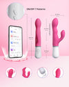 LOVENSE Solace Pro Automatic Male Masturbator, Thrusting Blowjob Machine + LOVENSE Nora Rabbit Vibrator, Pink Thrusting Vibrator Rabbit