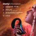 LELO Enigma Double Sonic Female Triple Stimulation Massager with Bluetooth App, 8 Pleasure Settings and 2 Extra Modes, Rabbit Sex Toy, Vaginal Vibrators, Black
