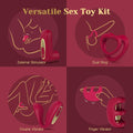 Tracy's Dog Love Vibrator Kit, Versatile Remote Adult Sex Toys Set for Women & Couples - External Stimulator, Dual Cock Ring, Couple & Finger Vibrator with Detachable Rechargeable Vibrating Bullet