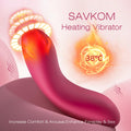 SVAKOM APP Remote Heating Tongue-Shaped Wearable Panty Vibrators with Detachable Finger Sleeve + SVAKOM Female Squirting Vibrators Clit G-Spot Dildo Nipple Stimulator- High Frequency Personal Massager