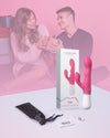 LOVENSE Solace Pro Automatic Male Masturbator, Thrusting Blowjob Machine + LOVENSE Nora Rabbit Vibrator, Pink Thrusting Vibrator Rabbit