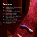 LELO Mona 2 G Spot Vibrator for Women, G Spot Toy for Discrete Pleasure, Curved Vibrator Sex Toy for G Spot, Adult Toy with 6 Intensity Modes, Cerise