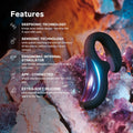 LELO Enigma Double Sonic Female Triple Stimulation Massager with Bluetooth App, 8 Pleasure Settings and 2 Extra Modes, Rabbit Sex Toy, Vaginal Vibrators, Black