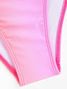 ZAFUL Women High Waisted Bikini Sets Two Piece Swimsuit Push Up Twist Front Ruched Bathing Suit Pink Gradient L