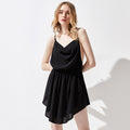 New Strap V Collar Waist Beach Resort Sand Suspender Backless Dress
