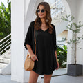 Women's European And American Casual V-neck Dress Beach Skirt Summer